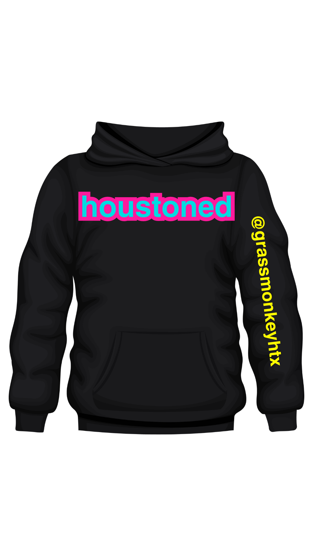 Black HotPink hoodie