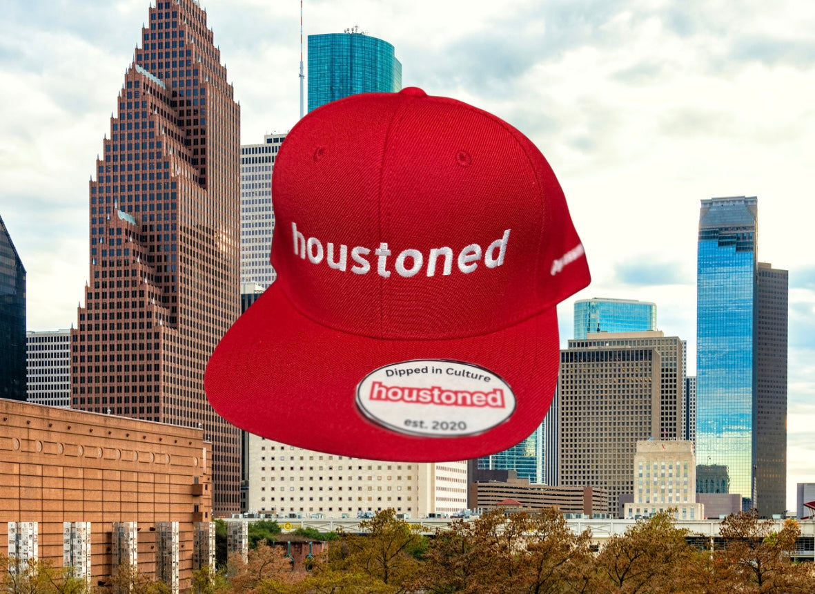 Red houstoned snapback