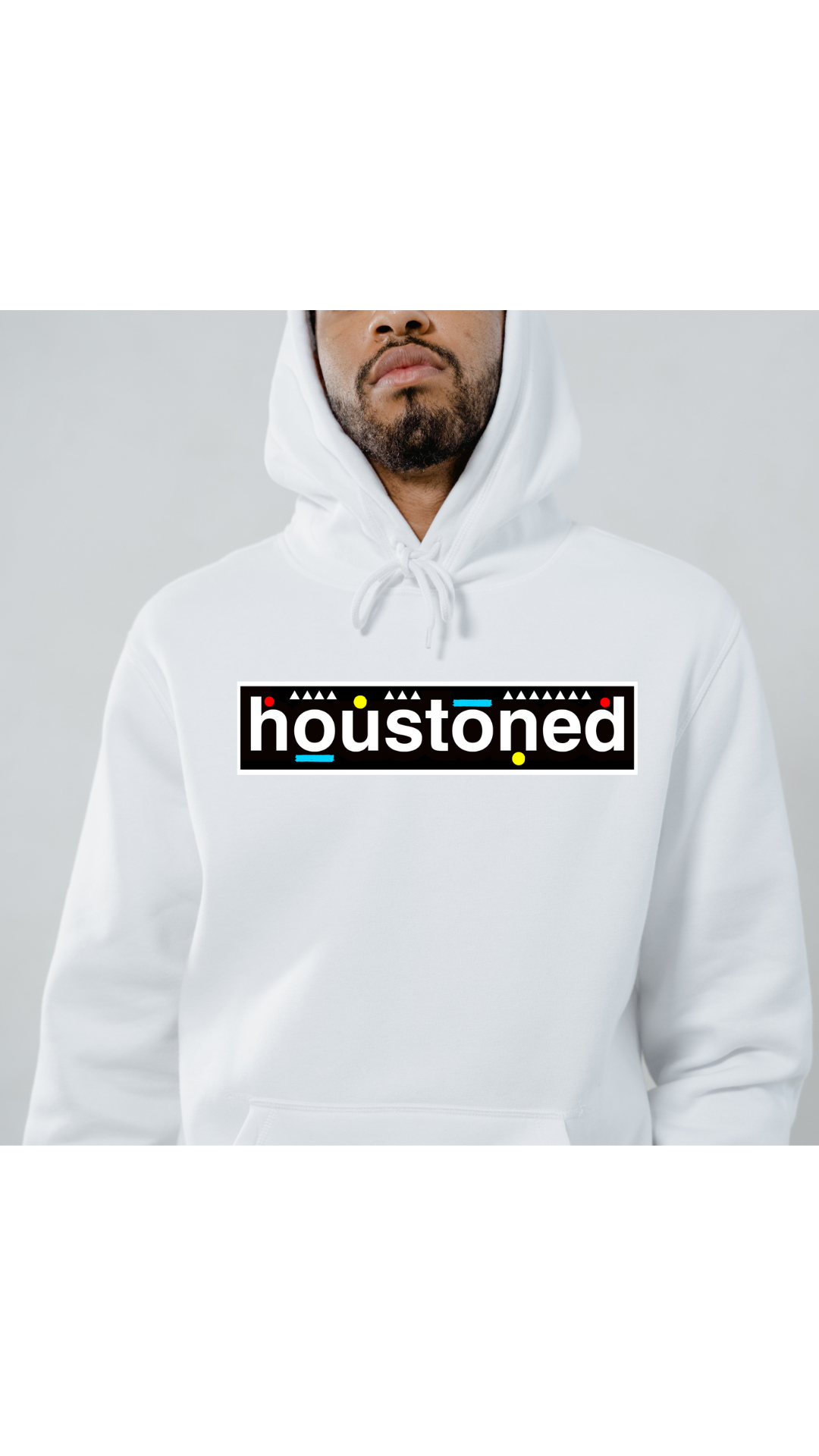 "90's sitcom" white hoodie