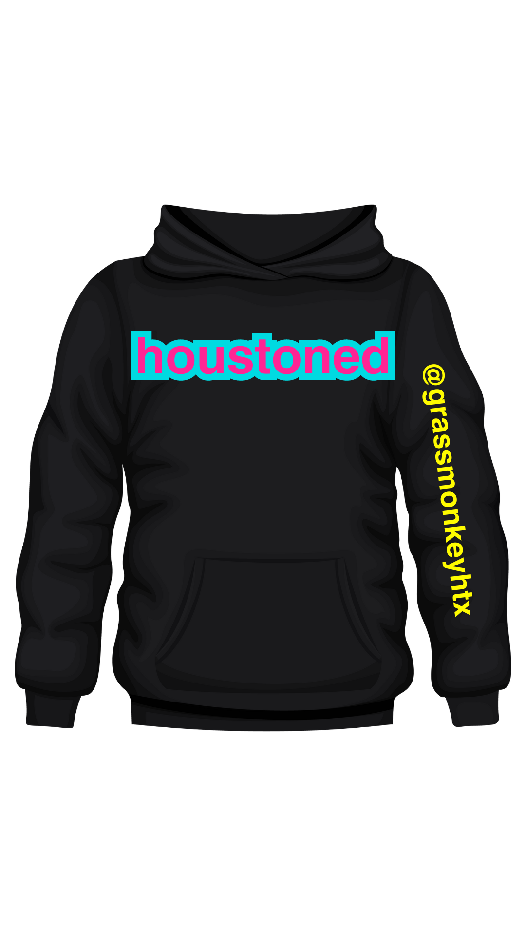 Black Electric Blue hoodie