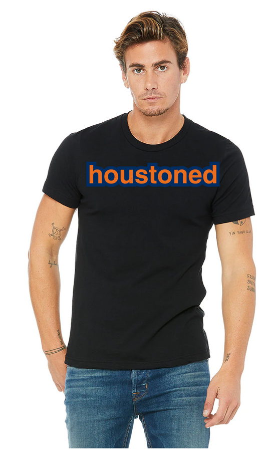 Houston baseball black tee