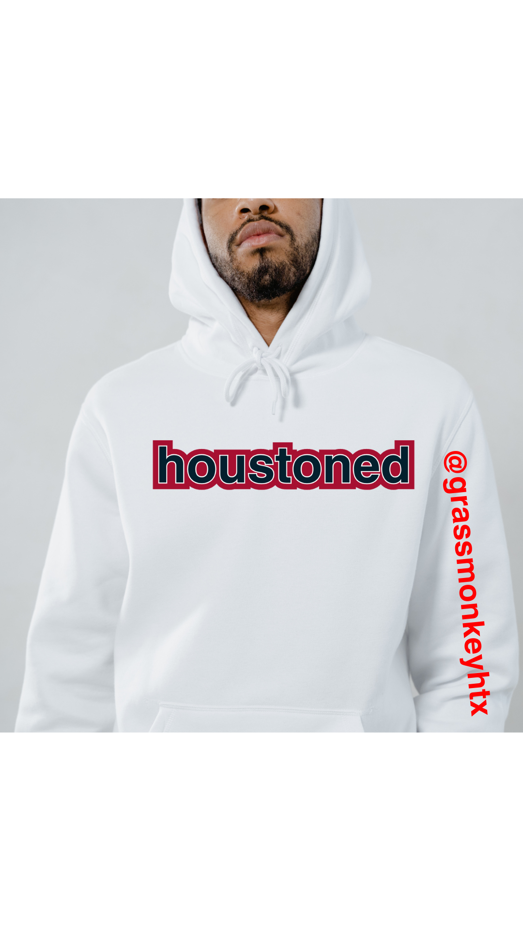 Houston Football, White Hoodie