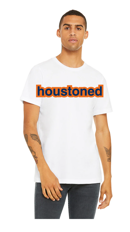 Houston baseball white tee