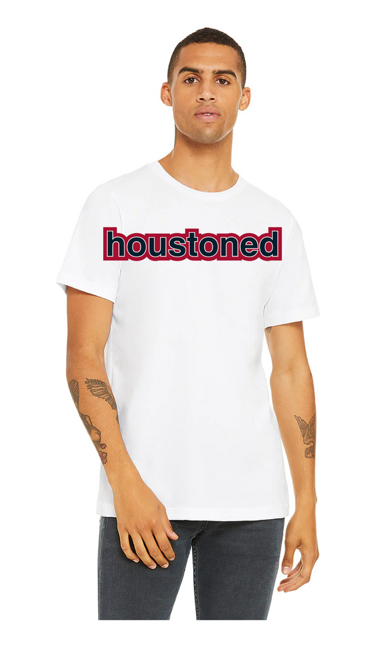 Houston football white tee