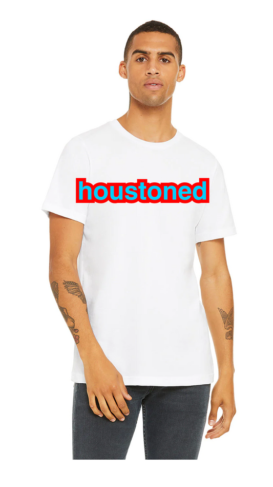 Houston football alt white tee