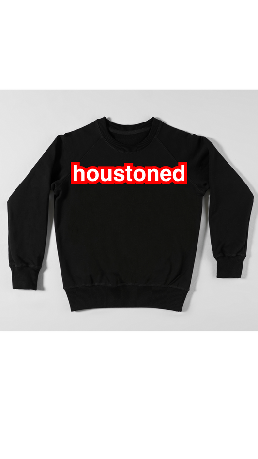 Blk Sweater w/ White and Red lettering