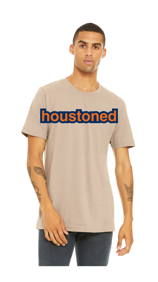 Houston baseball alt tan tee