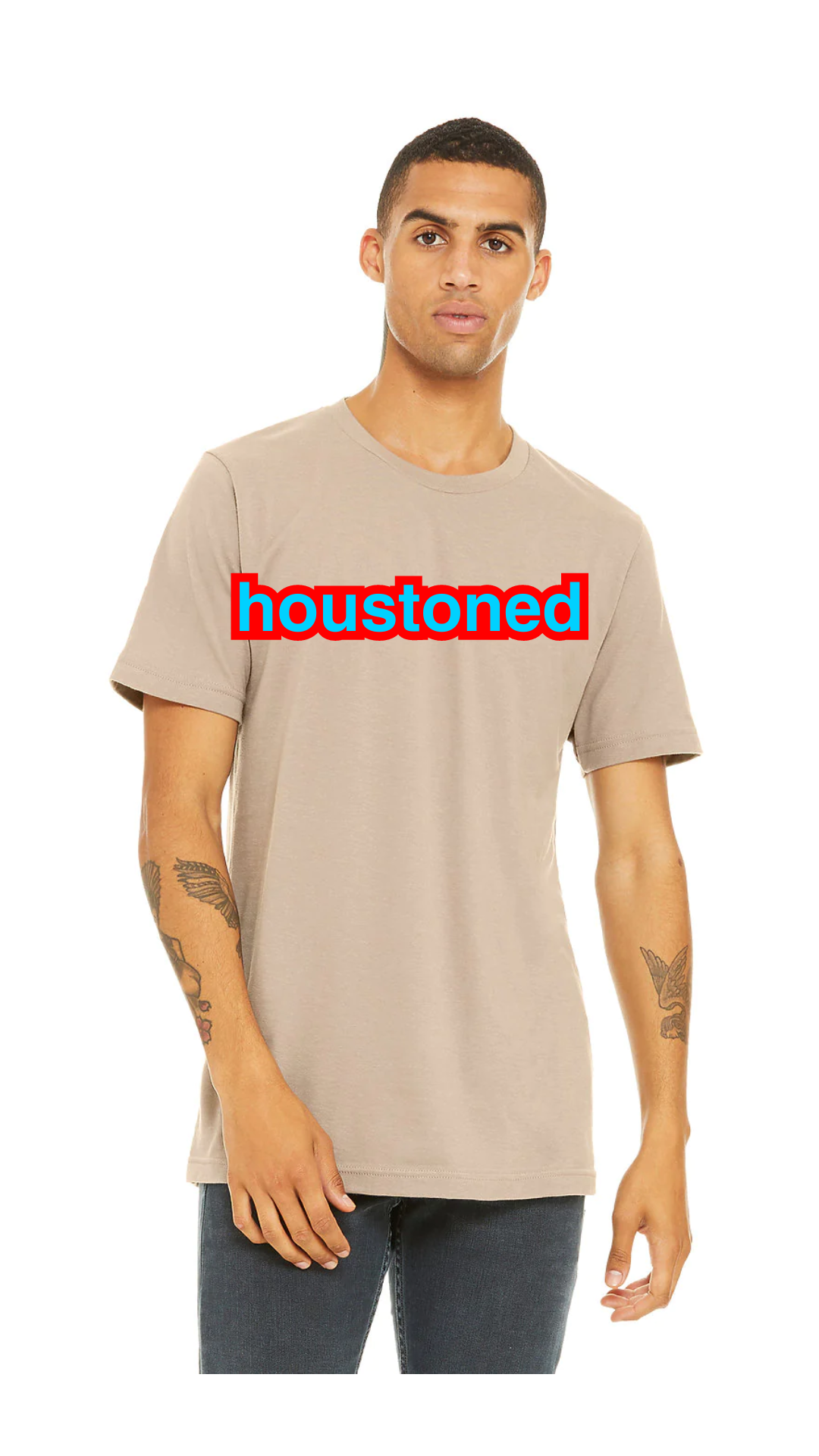 Throwback football alt tan tee