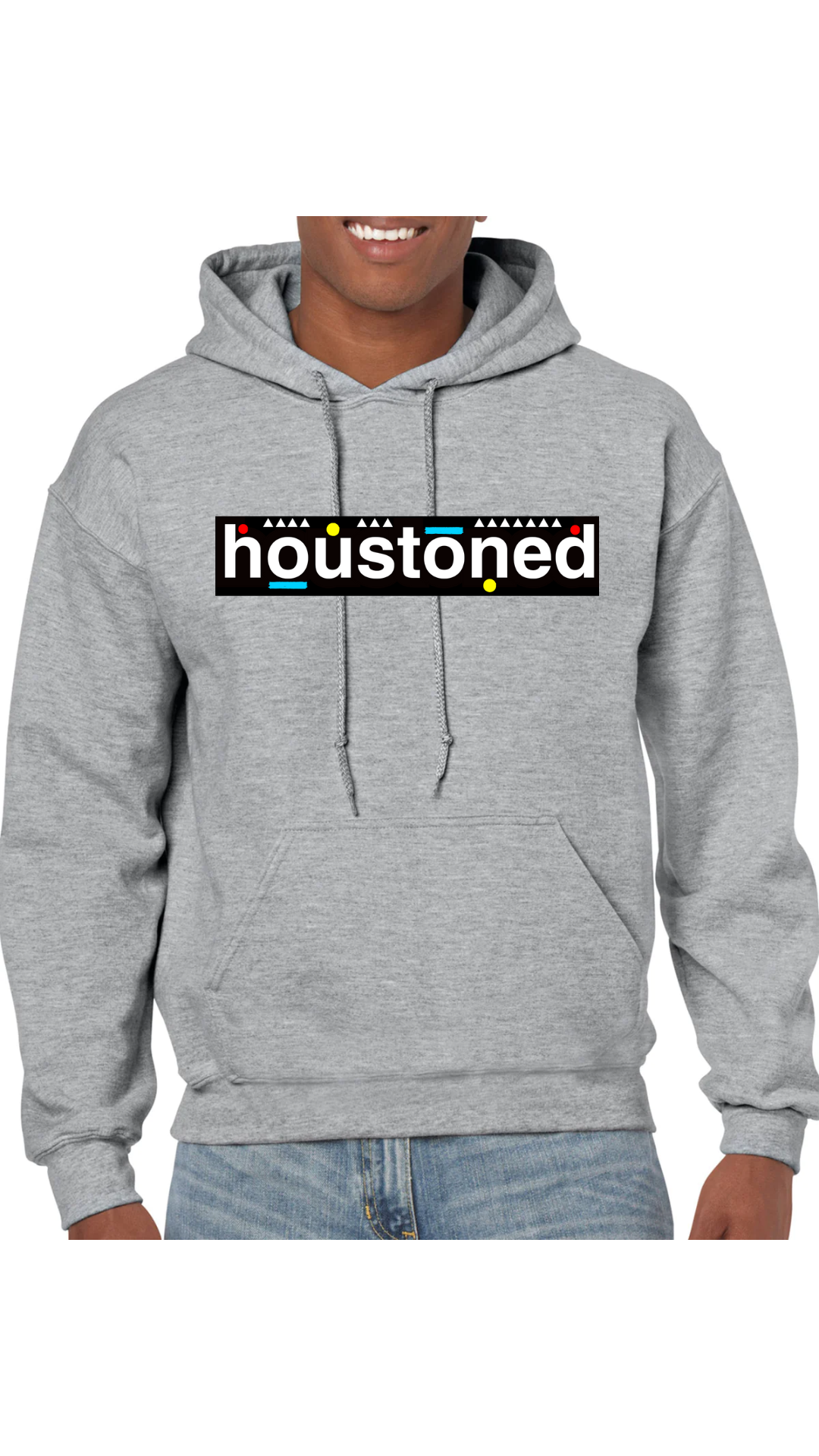 90's "sitcom" grey hoodie